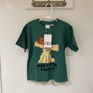 Zara Meet The Family Dog Tee 5 Years NWT